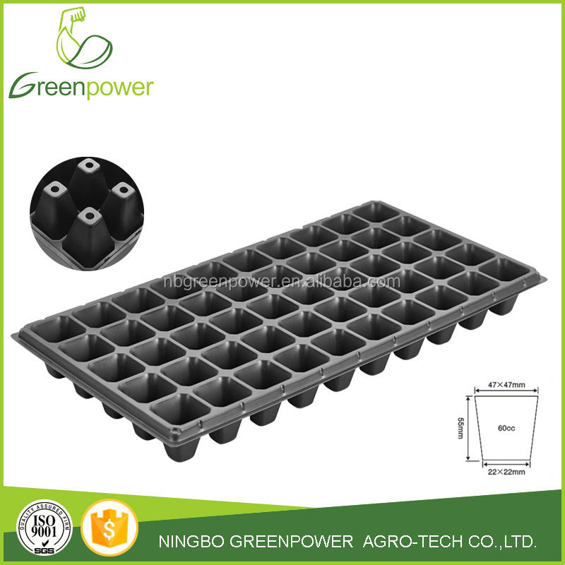 50 Cells Recycled PS Plastic Seed Starting Plant Growing Tray Nursery Trays