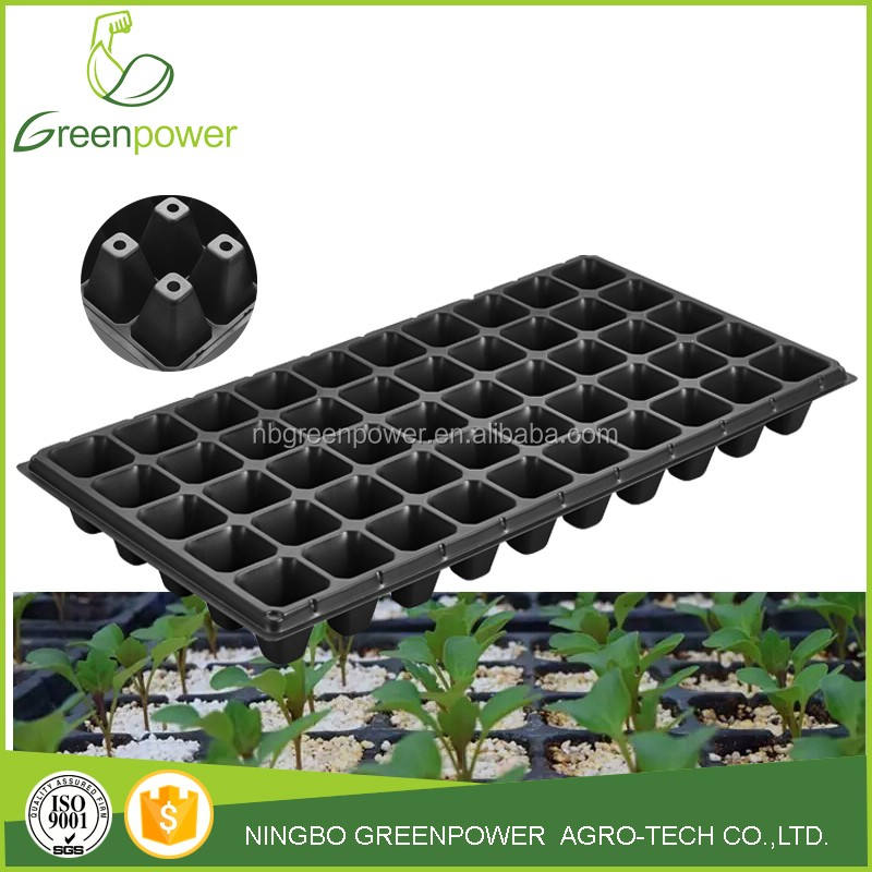 50 Cells Recycled PS Plastic Seed Starting Plant Growing Tray Nursery Trays