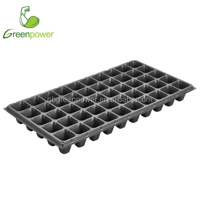 50 Cells Recycled PS Plastic Seed Starting Plant Growing Tray Nursery Trays