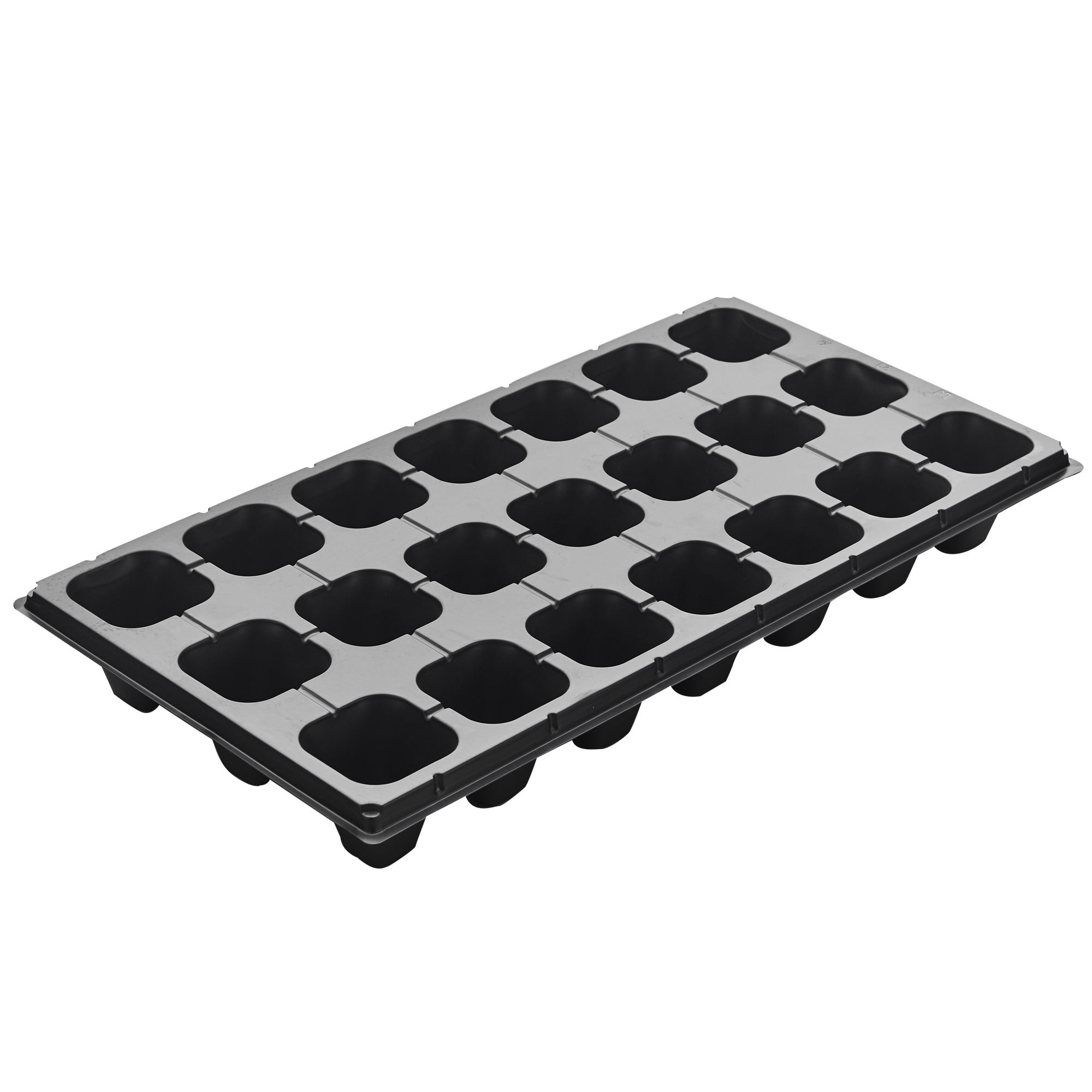 21 Cells Plant Nursery Use Reusable Plastic Seed Grow Tray with Holes