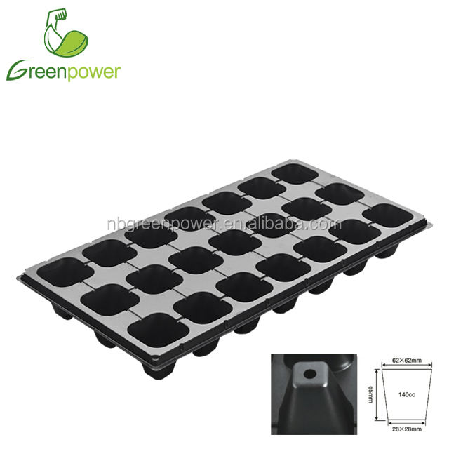 21 Cells Plant Nursery Use Reusable Plastic Seed Grow Tray with Holes