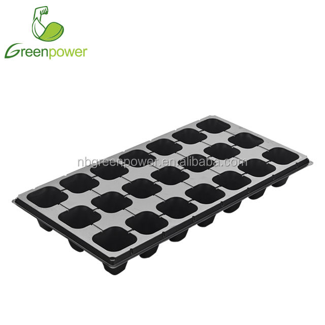 21 Cells Plant Nursery Use Reusable Plastic Seed Grow Tray with Holes