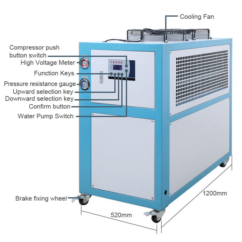 Industry 5-10HP Water Chiller for Gold Melting