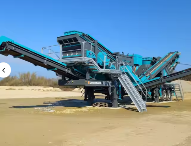 Mobile crushing and screening plant 100 tph sand making machinery for sale