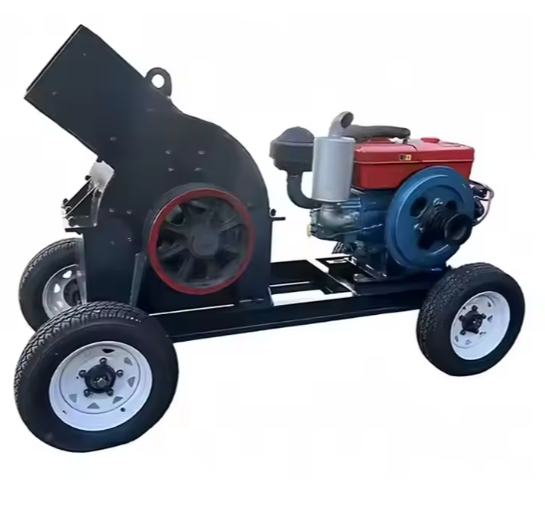 Small Crawler Type Quartz Stone Portable Granite Basalt Vertical Hammer Sand Making Machine Small Stone Crusher