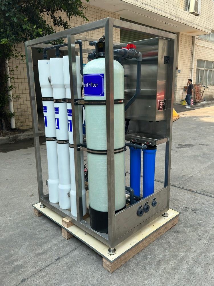 10000L/D Sea Water Desalination Plant RO Membrane 4040 Reverse Osmosis Desalination Device Drinking Water Making Machine