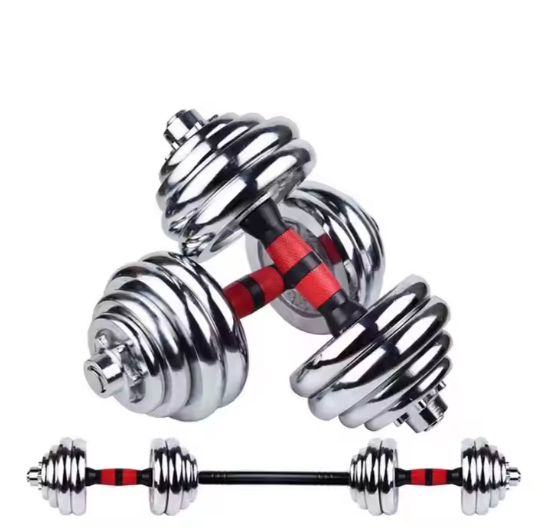 Adjustable Dumbbell Set, Dumbbell Barbell 3 in 1, 30 KG, 50 KG