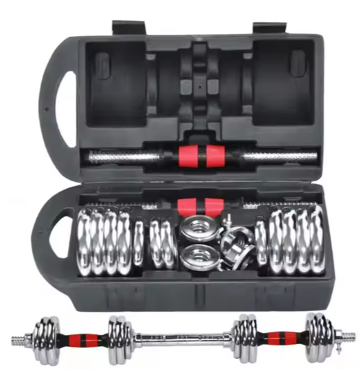 Adjustable Dumbbell Set, Dumbbell Barbell 3 in 1, 30 KG, 50 KG