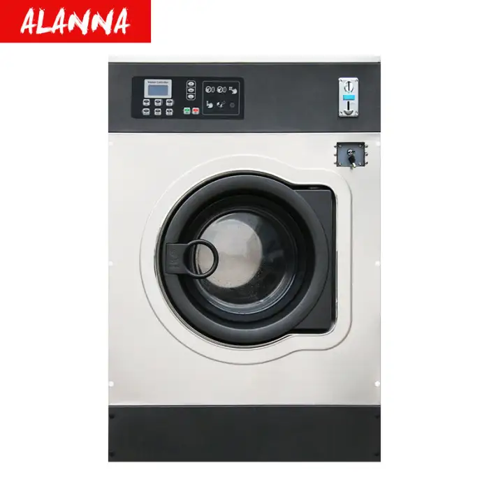 Commercial Laundry Equipment 12kg Self Service Coin Operated Washer Machine for Dry Cleaning Shop