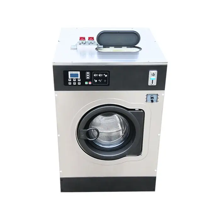 Commercial Laundry Equipment 12kg Self Service Coin Operated Washer Machine for Dry Cleaning Shop