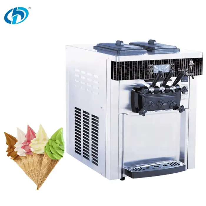 Automated 3 Flavors Cheap Yogurt Soft Serve Ice Cream Machine