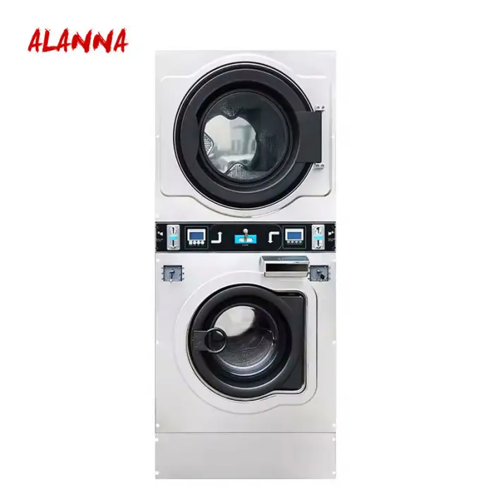 Self Service Stack 12kg Soap Automation Aesthetics Commerce ALANNA Hotel Laundry Wifi Monitor