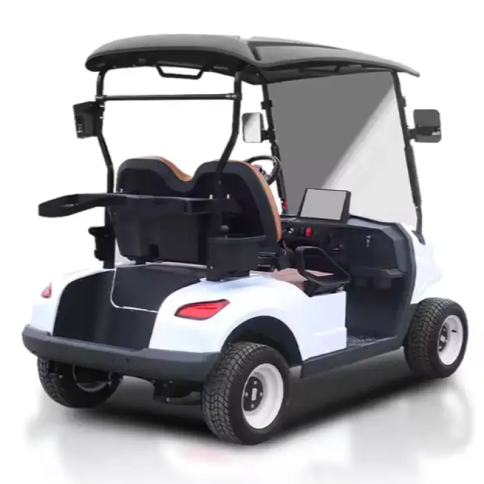 KEYU Electric Golf Cart - 2 Seat Full Size Electric Golf Cart Car with Lithium Battery