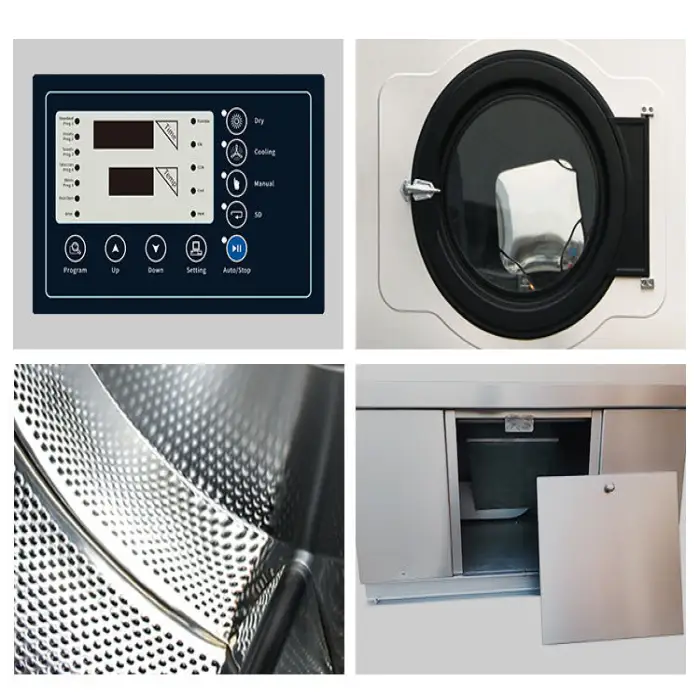 Stainless Steel Single Tumble Dryer Coin Operated Dryer Machine