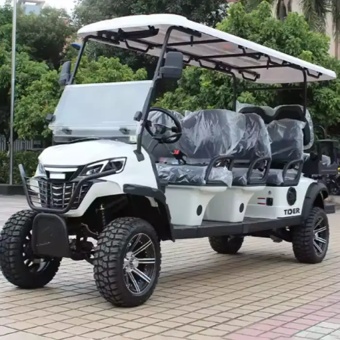 TDER Chinese Utility 8 Seat Electric Mini Golf Cart 48v Battery 8 Seater Golf Cart Club Car Right Hand Drive Golf Cart