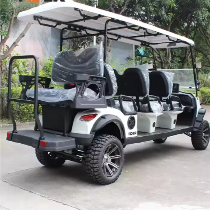 TDER Chinese Utility 8 Seat Electric Mini Golf Cart 48v Battery 8 Seater Golf Cart Club Car Right Hand Drive Golf Cart