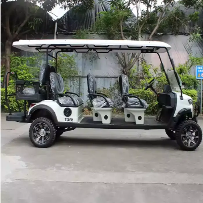 TDER Chinese Utility 8 Seat Electric Mini Golf Cart 48v Battery 8 Seater Golf Cart Club Car Right Hand Drive Golf Cart