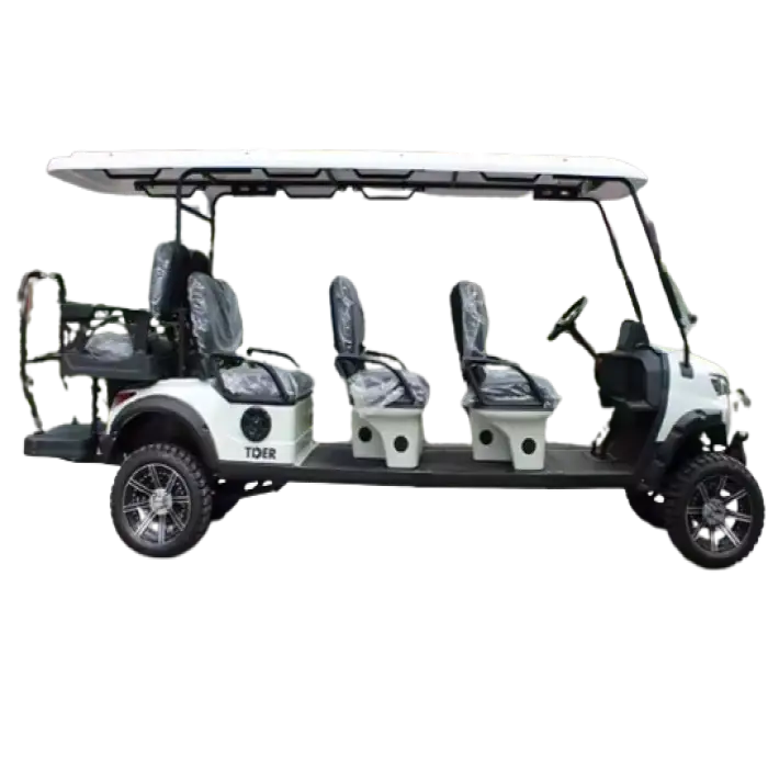 TDER Chinese Utility 8 Seat Electric Mini Golf Cart 48v Battery 8 Seater Golf Cart Club Car Right Hand Drive Golf Cart