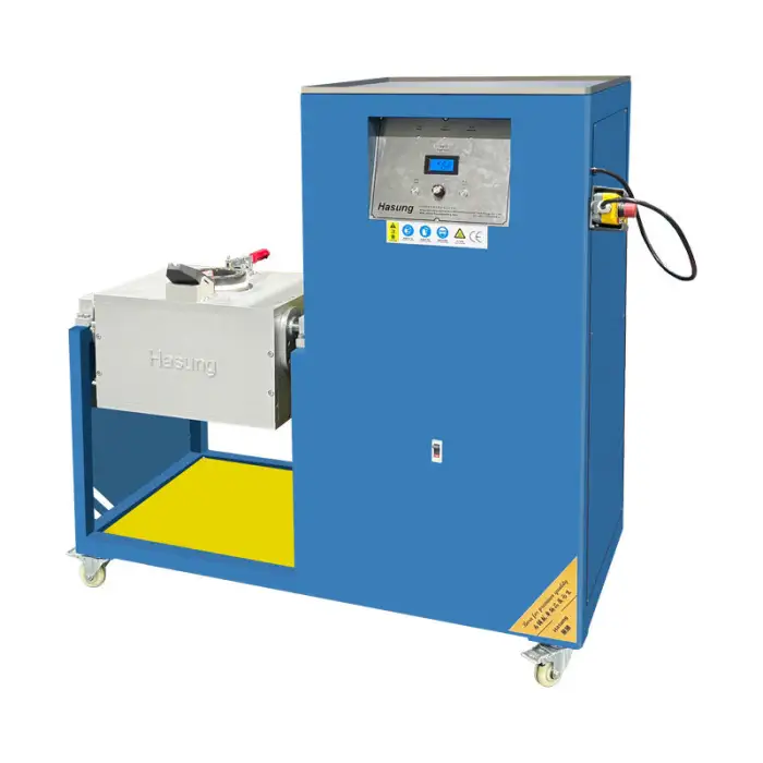 Large Automatic Pouring Induction Melting Furnace 30KG-50KG IGBT Heating Smelter