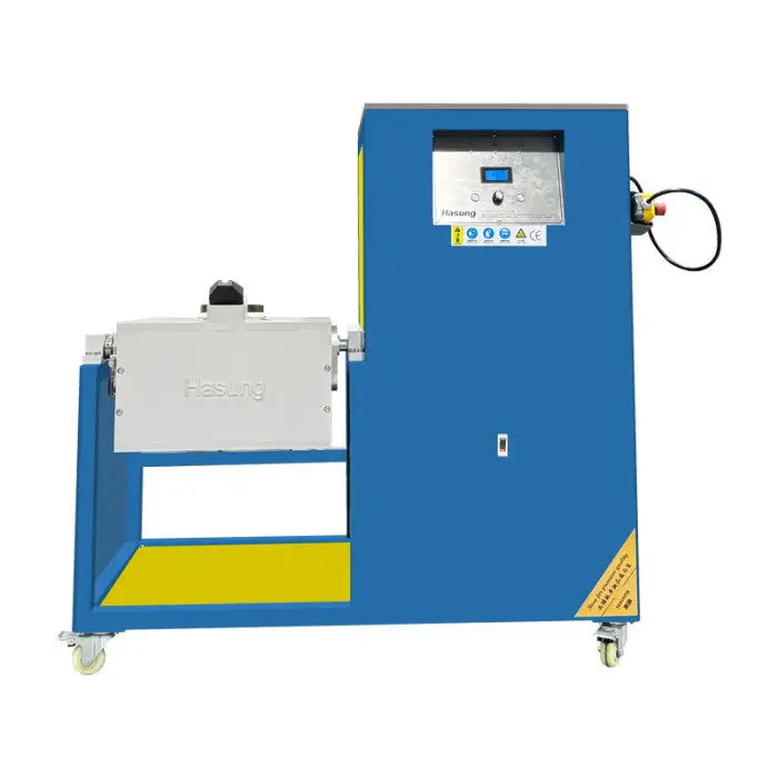 Large Automatic Pouring Induction Melting Furnace 30KG-50KG IGBT Heating Smelter