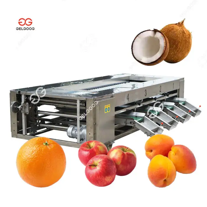 7 Grades Olives Chilli Plum Cherry Size Grader Grapes Sorter Equipment Okra Tomato Grading Machine