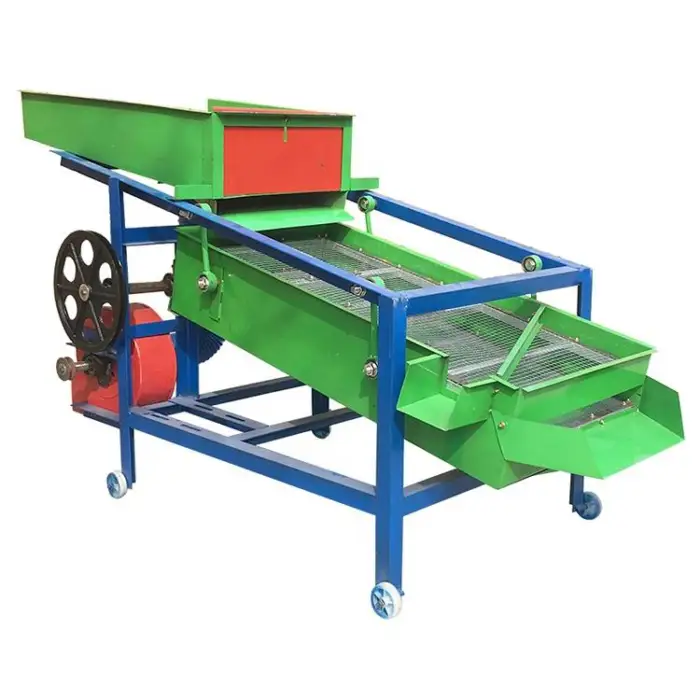 Small Mobile Farm Grain Soybean Winnower Wheat Rice Corn Grape Alfalfa Cleaner Machine Separator Sorting Machine for Sale