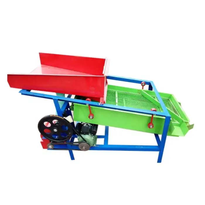 Small Mobile Farm Grain Soybean Winnower Wheat Rice Corn Grape Alfalfa Cleaner Machine Separator Sorting Machine for Sale