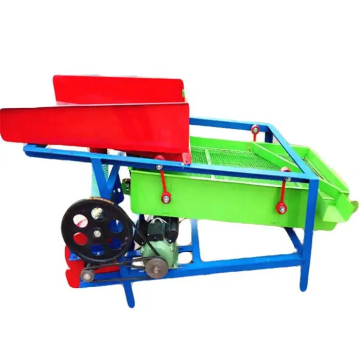 Small Mobile Farm Grain Soybean Winnower Wheat Rice Corn Grape Alfalfa Cleaner Machine Separator Sorting Machine for Sale