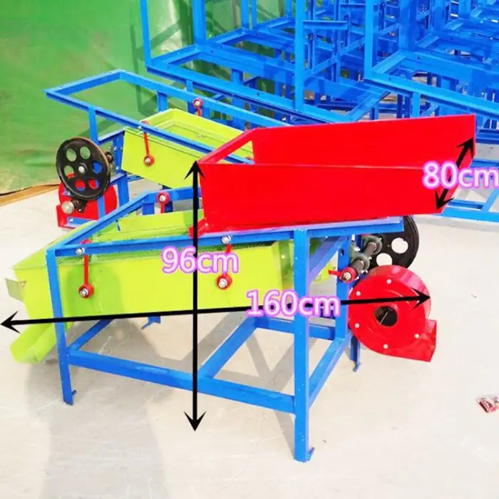 Small Mobile Farm Grain Soybean Winnower Wheat Rice Corn Grape Alfalfa Cleaner Machine Separator Sorting Machine for Sale