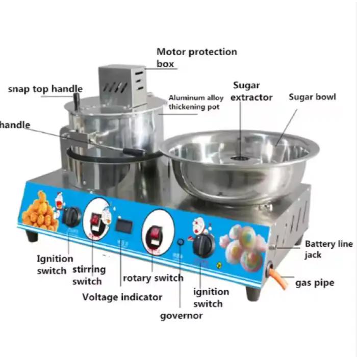 Commercial Smart Marshmallow Making Machine Popcorn and Cotton Candy Maker Machine