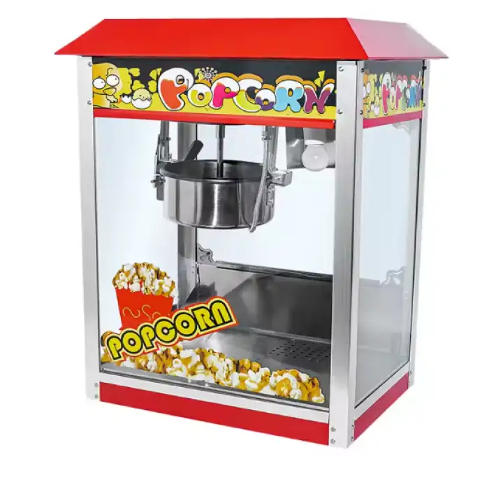 Multi Functional Practical Commercial Popcorn Machine Gas Popcorn Machine Efficient Automatic Heating Popcorn Vending Machine