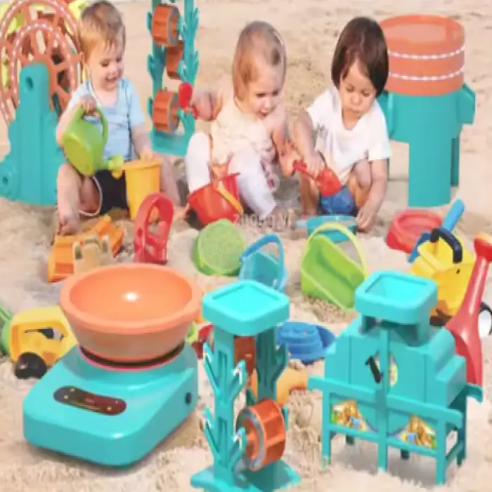 Zhongyi Amusement Patent Large Popcorn Machine with Lighting Kids Soft Sand Pit Indoor Outdoor Sand Toys Set for Kids