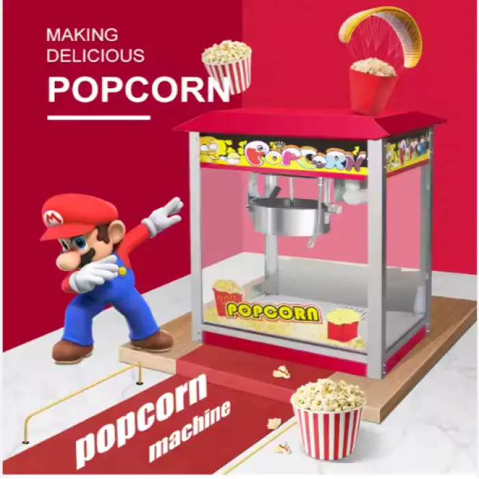 Pop Corn High Full Gas Commercial Automatic Popcorn Machines