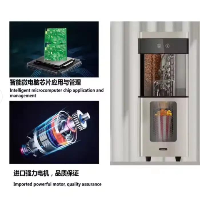 Sapoe Small Popcorn Vending Machine Commercial Smart Popcorn Dispenser No Oil Healthy Snacks Making Machine