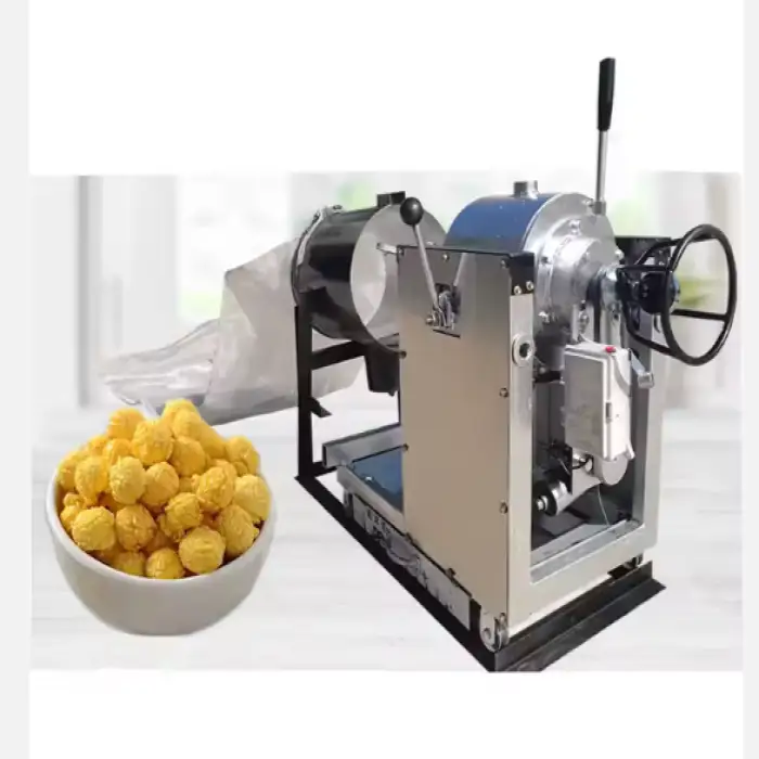 Leisure Snack Popcorn Making Machine for Food Factory / Automatic Popcorn Maker Gas-powered