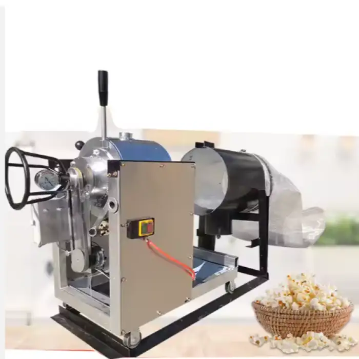 Leisure Snack Popcorn Making Machine for Food / Automatic Popcorn Maker Gas-powered