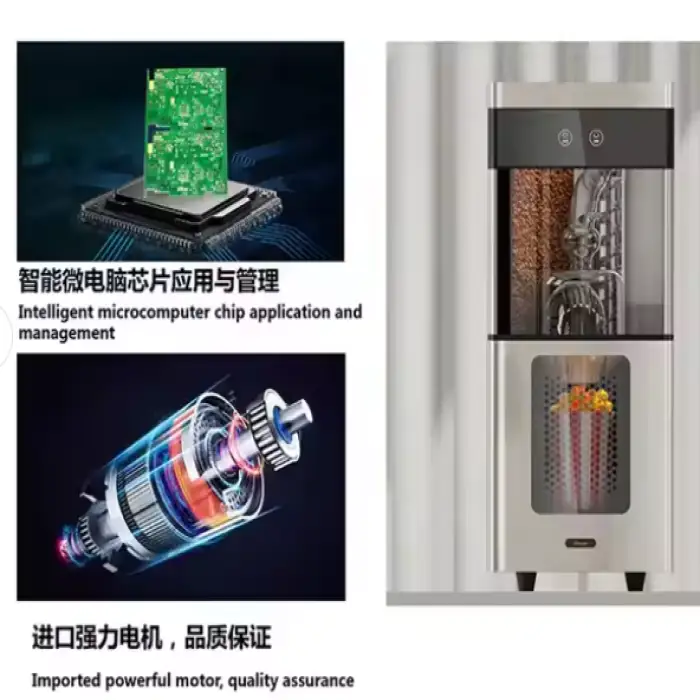 Sapoe Small Popcorn Vending Machine Commercial Smart Popcorn Dispenser No Oil Healthy Snacks Making Machine for Game Hall