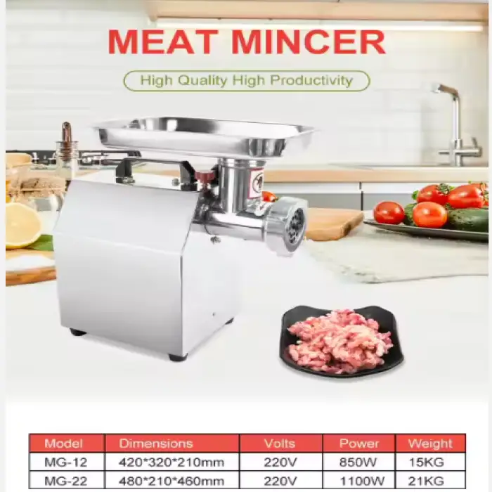 Stainless Steel Commercial Meat Chopper Machine Meat Mincer Meat Grinder Machine