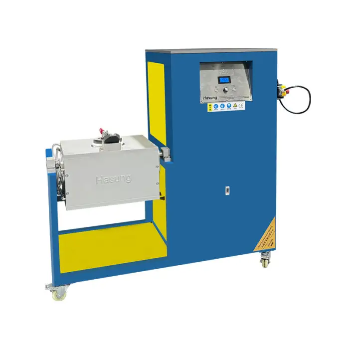 30KG-50KG Large Automatic Pouring Induction Heating Melting Furnace Tilting Gold Silver Copper Smelter