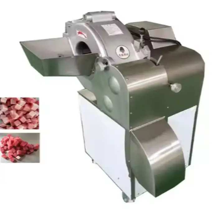 3D Automatic High Speed Frozen Beef Meat Cube Dicer Iberian Ham Cube Cutting Machine