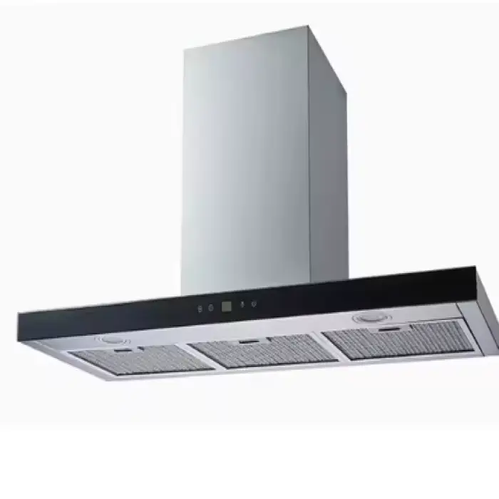 Environmentally-Friendly Stainless Steel T-Shaped Touch Control Range Hood Electric Wall-Mounted for Kitchen RV Household Use