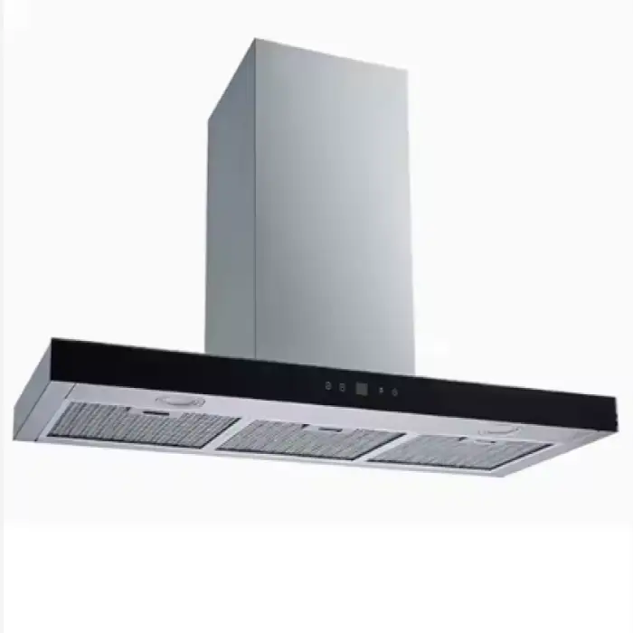 Environmentally-Friendly Stainless Steel T-Shaped Touch Control Range Hood Electric Wall-Mounted for Kitchen RV Household Use