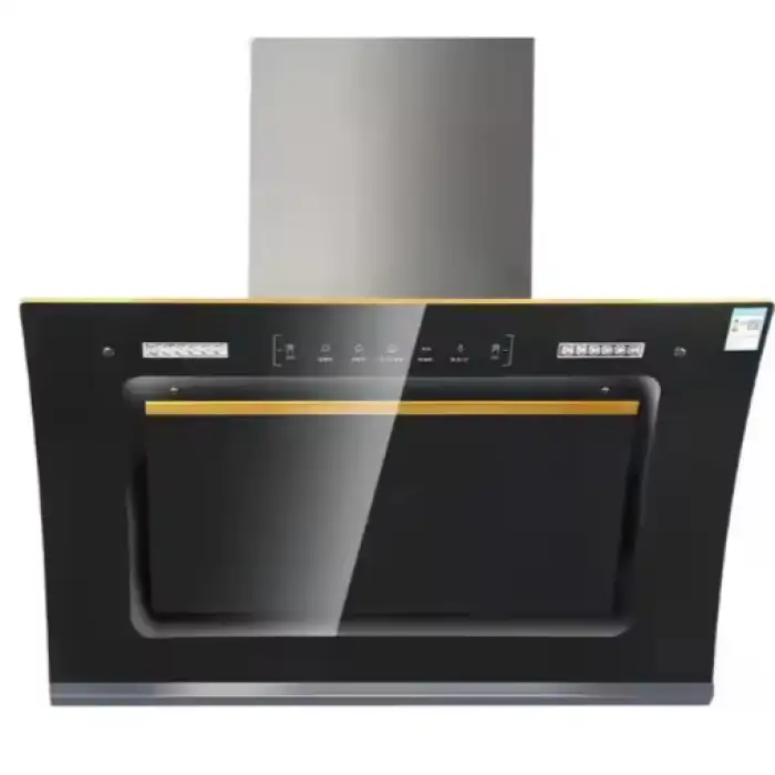 Modern Types Kitchen Chimney Wholesale Custom Cooker Hood Island Curve Glass Kitchen Range Hood Extractor