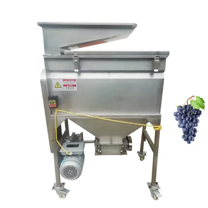 Industrial Grape Crusher and Separator Machine Stainless Steel Grape Press Stem Removing Machine