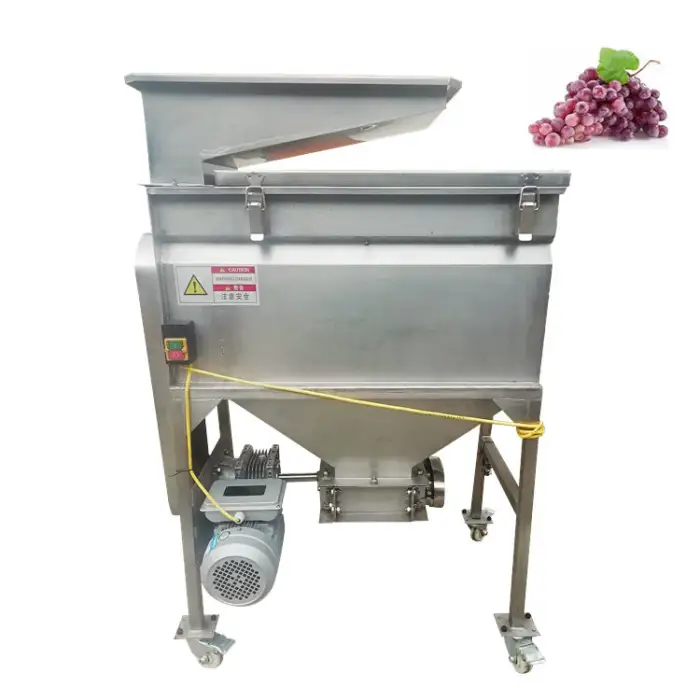 Industrial Grape Crusher and Separator Machine Stainless Steel Grape Press Stem Removing Machine