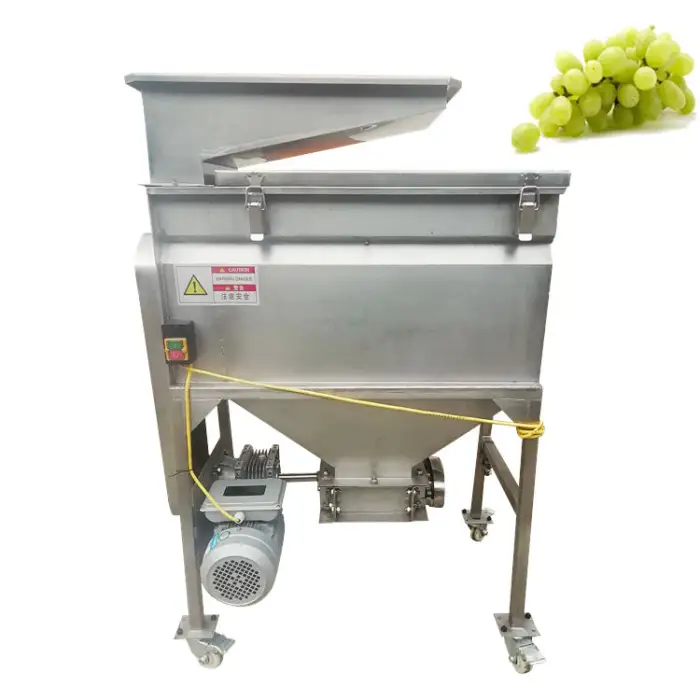 Industrial Grape Crusher and Separator Machine Stainless Steel Grape Press Stem Removing Machine