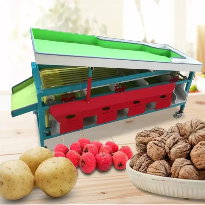 Winter Jujube Dates Red Palm Dates Grading Machine Grape Fruit Size Classifier Sorting Machine