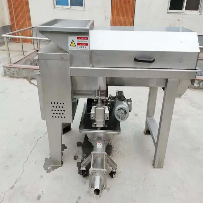 Automatic Grapes Press machine Grape Crusher Destemmer Grapes Stem Separator Cutting Machine