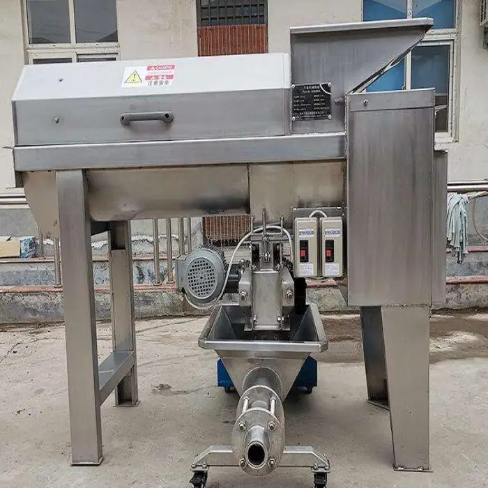 Automatic Grapes Press machine Grape Crusher Destemmer Grapes Stem Separator Cutting Machine