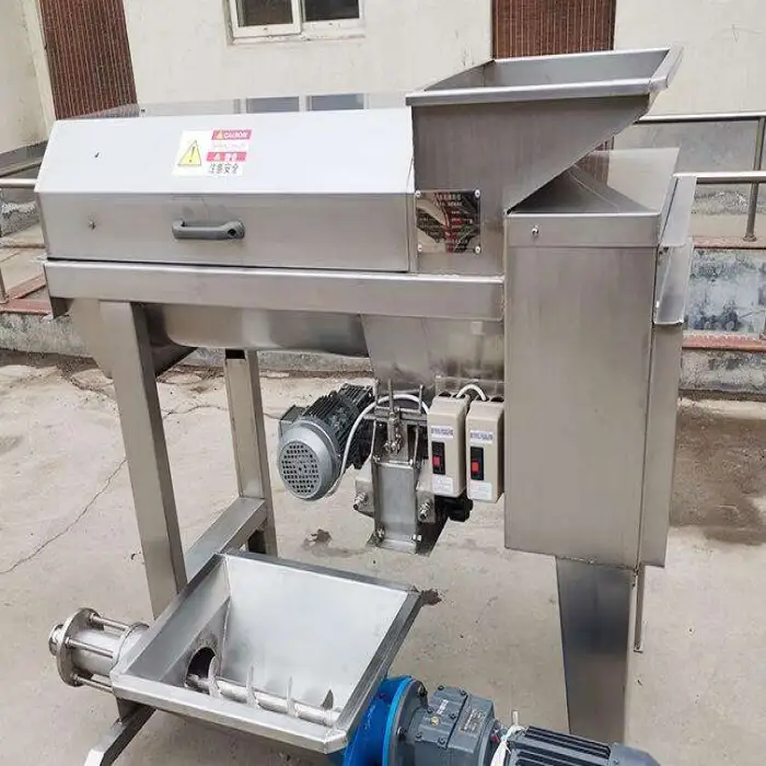 Automatic Grapes Press machine Grape Crusher Destemmer Grapes Stem Separator Cutting Machine